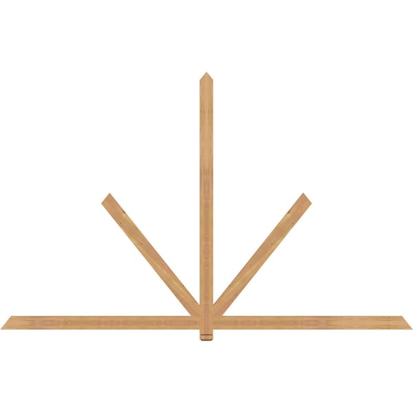 Ekena Millwork Kennewick Timber Gable Bracket, Western Red Cedar, 108"W x 68"H x 1 1/2"D x 3 1/2"F, 15/12 Pitch GBW108X68X0204KEN00SWR - main